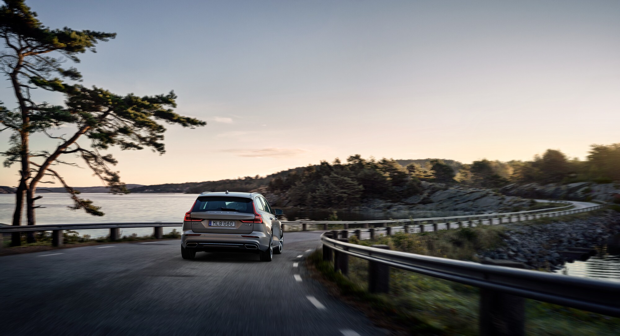 Where do I begin the process of trading in a vehicle at Volvo Cars New Bern | 2020 volvo v60 on the road