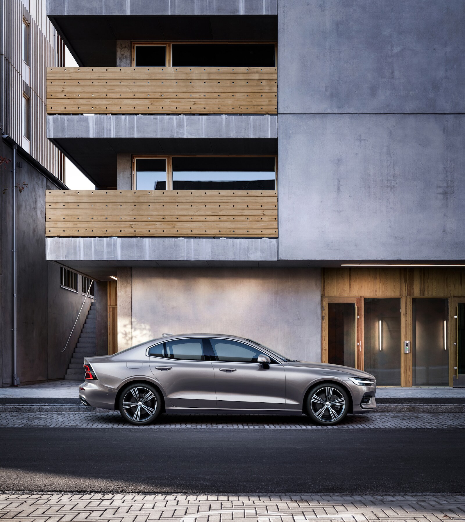Comparison of the 2020 Volvo S60 vs. 2020 Audi A4 at Volvo Cars New Bern in New Bern | side profile of the 2020 volvo S60