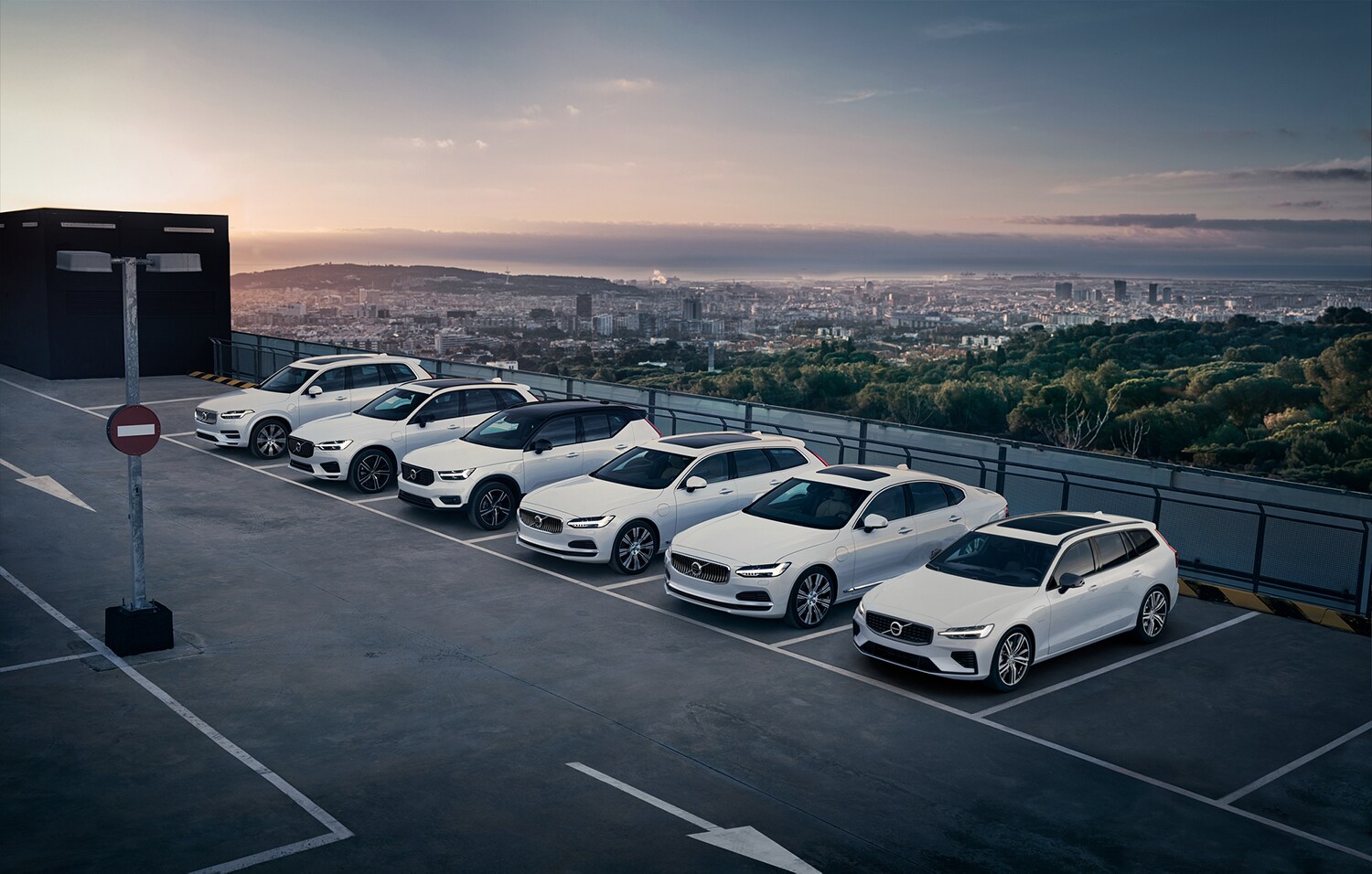 Volvo Cars New Bern is a Car Dealership near Bogue, NC | Full 2020 lineup of white Volvo cars and SUVs