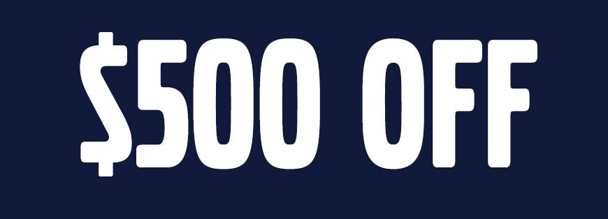 $500 off