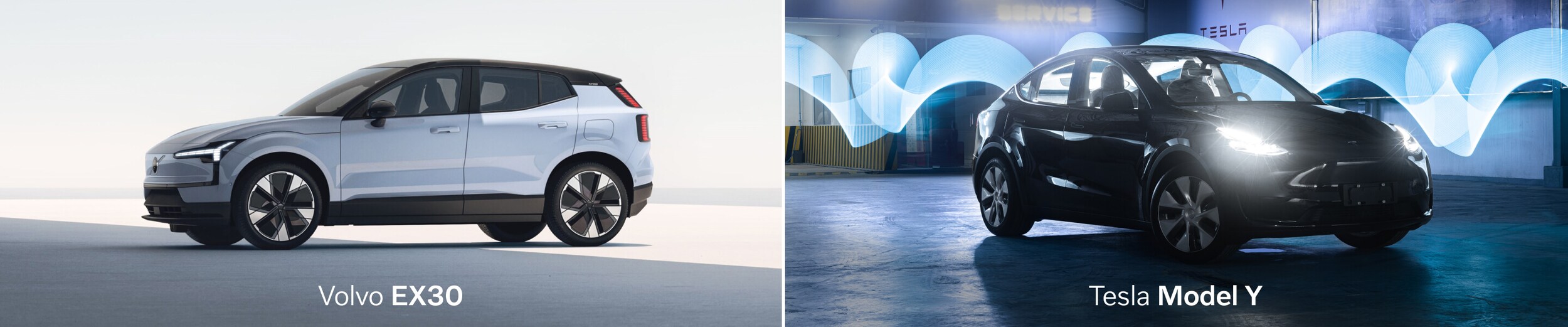 Volvo EX30 vs. Tesla Model Y