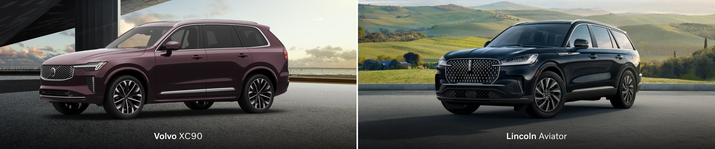 2025 Volvo XC90 Vs. 2025 Lincoln Aviator: Here's How They Compare