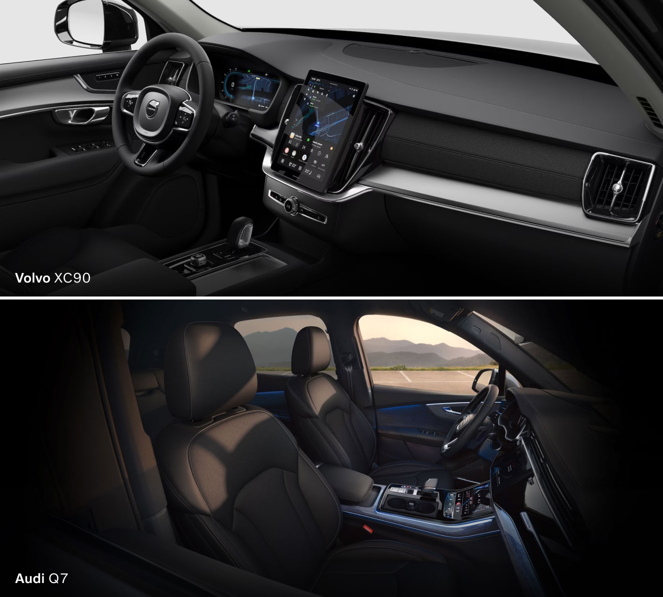 Volvo XC90 vs. Audi Q7 Interior