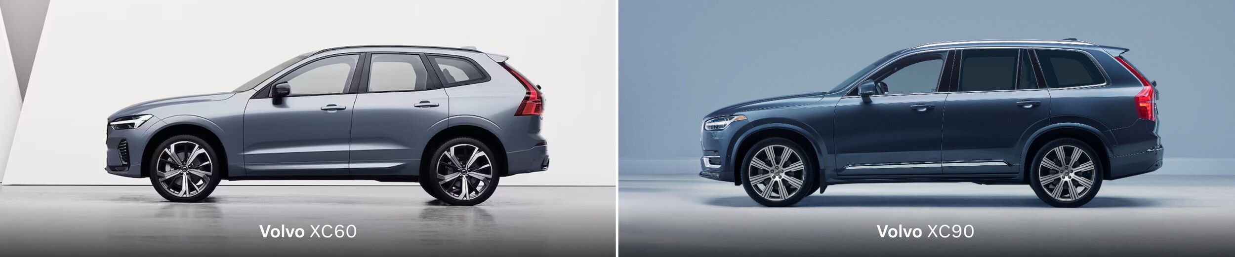 Volvo XC60 vs. Volvo XC90 dimensions