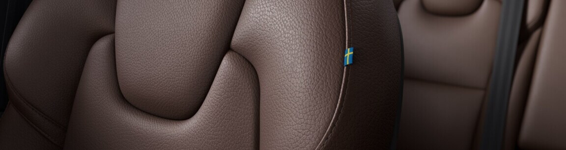 Volvo XC60 Interior in Maroon Brown