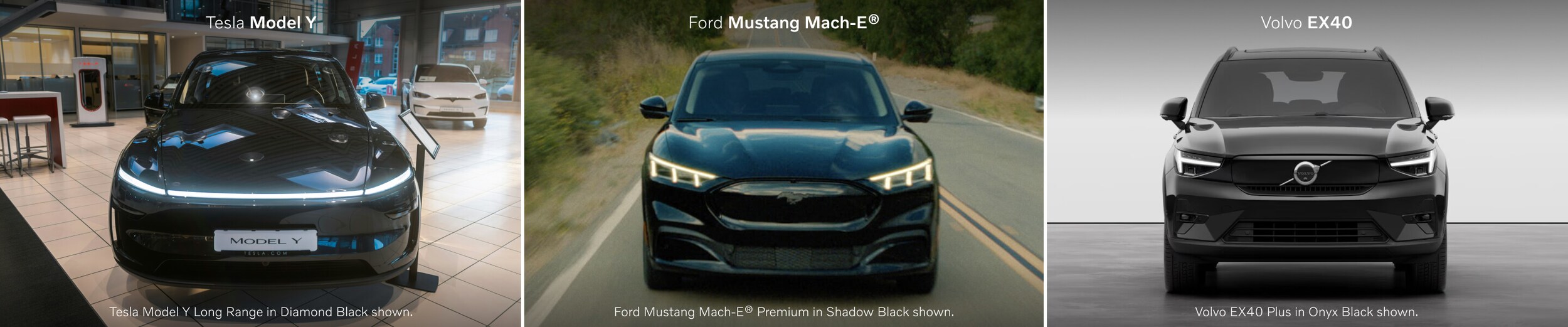 Tesla Model Y Vs. Mustang Mach-E Vs. Volvo XC40 Recharge