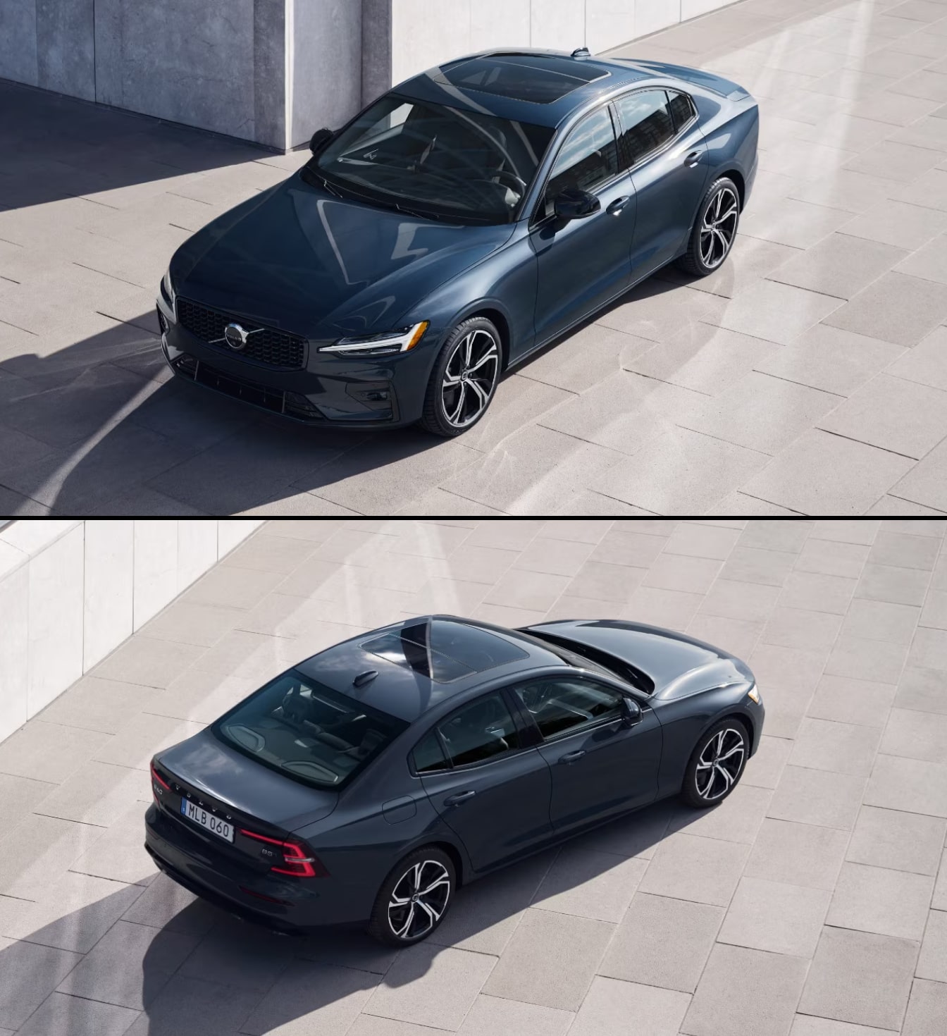 Denim Blue Volvo Sedans