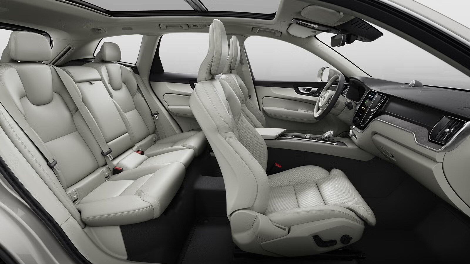The Volvo XC60 offers optional heated steering wheel, high tech center console, extra cargo room, and a premium interior design.