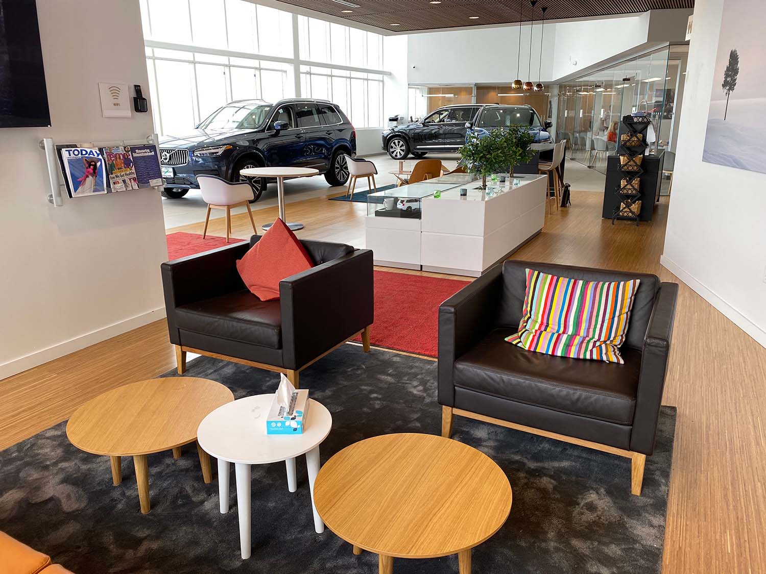 Volvo Cars St. Louis Waiting Area and Showroom