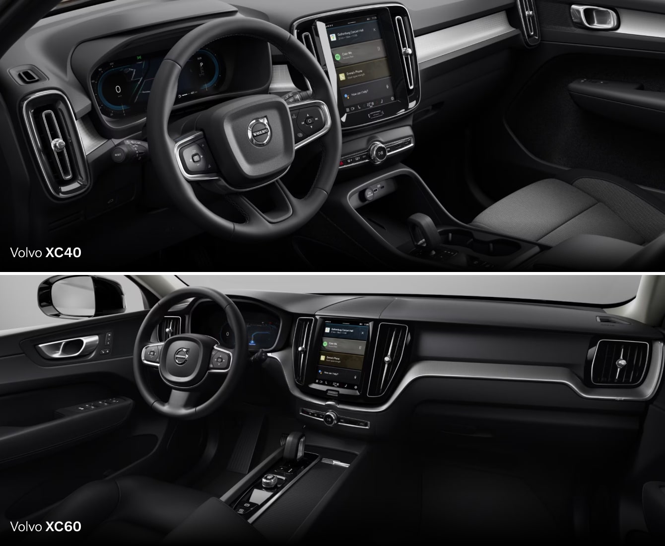 Volvo XC40 vs. Volvo XC60: Interior & Features
