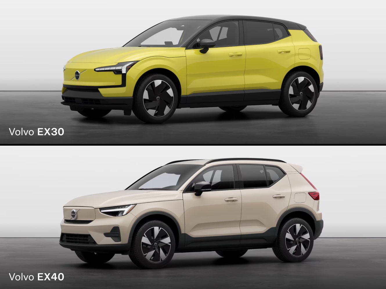 Volvo EX30 vs. Volvo EX40 Differences in Price