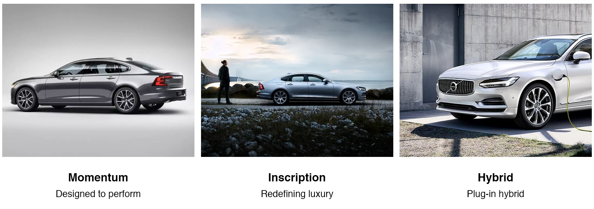 Momentum, designed to perform. Inscription, redefining luxury. Hybrid, Plug-in hybrid.