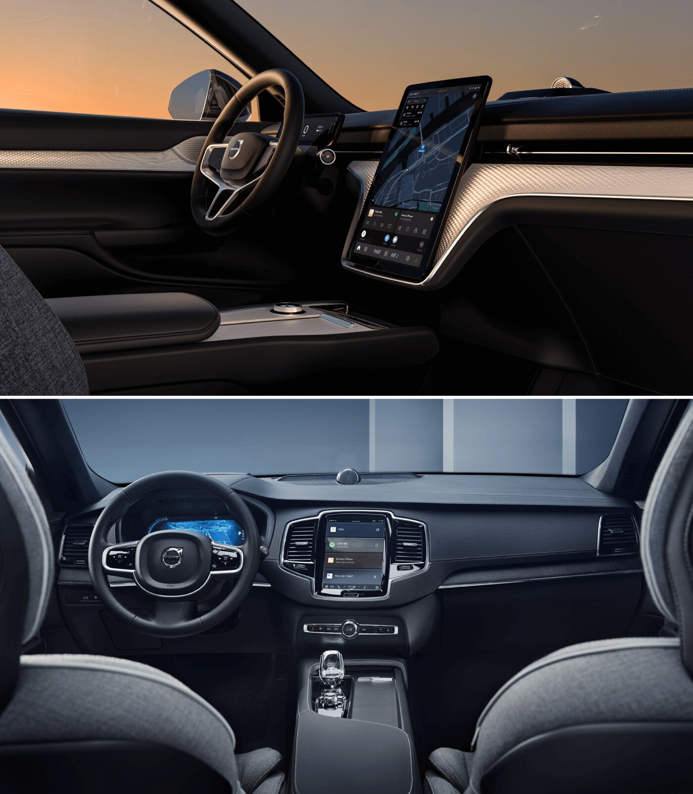 Volvo XC90 vs. Volvo EX90: Interior