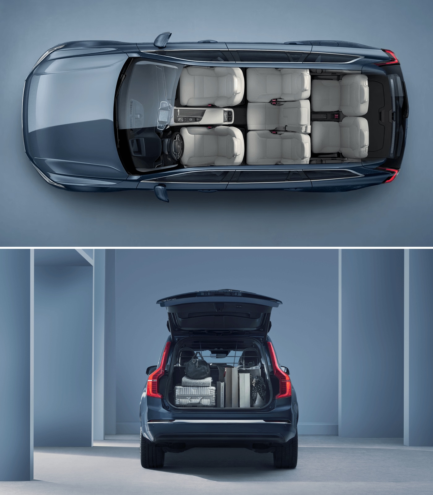 Audi Q7 vs. Volvo XC90 Dimensions and Cargo Space