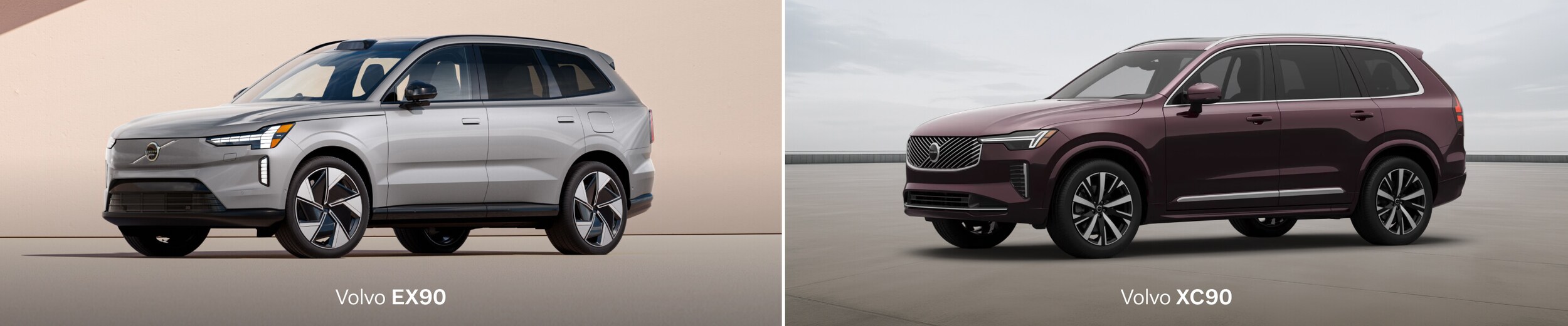 2025 Volvo EX90 vs Volvo XC90