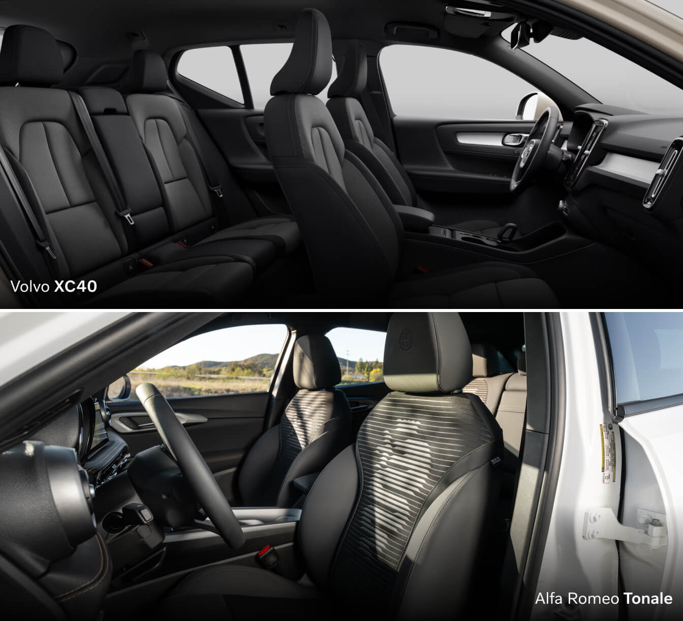 Volvo XC40 vs. Alfa Romeo Tonale Interior and Technology