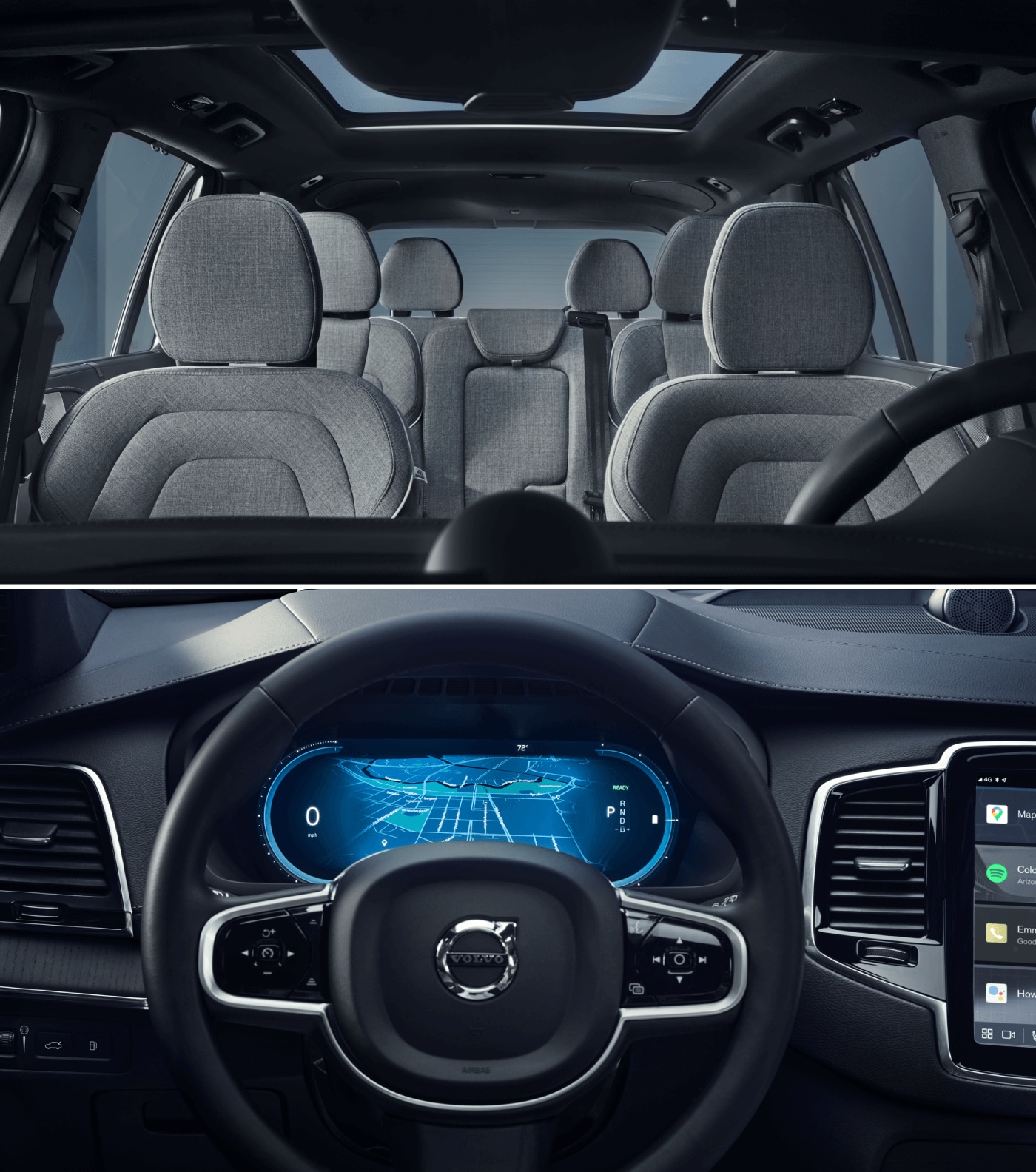 Volvo XC90 vs. Audi Q7 Interior and Technology