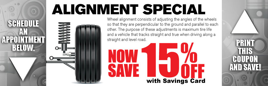 Money Saving Auto Service Coupon from Volvo of Dallas for Alignment Special