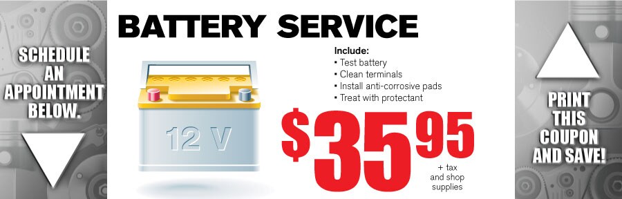 Money Saving Auto Service Coupon from Volvo of Dallas for Battery Service