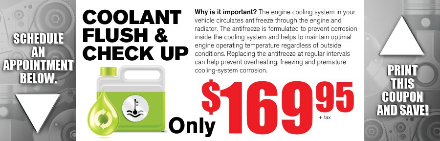 Money Saving Auto Service Coupon from Volvo of Dallas for Coolant Flush