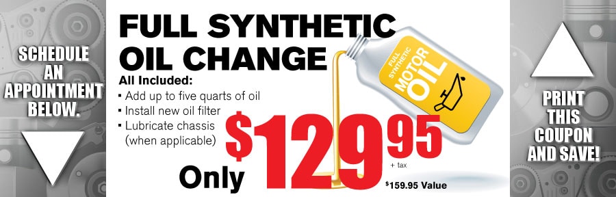 Money Saving Auto Service Coupon from Volvo of Dallas for Full Synthetic oil Change