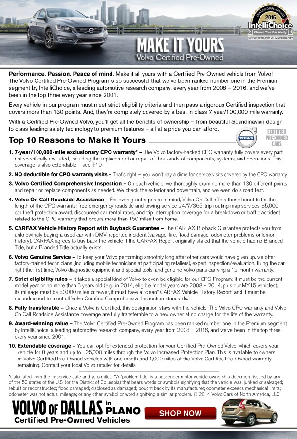Volvo CPO Program Info Rev 06-2014
