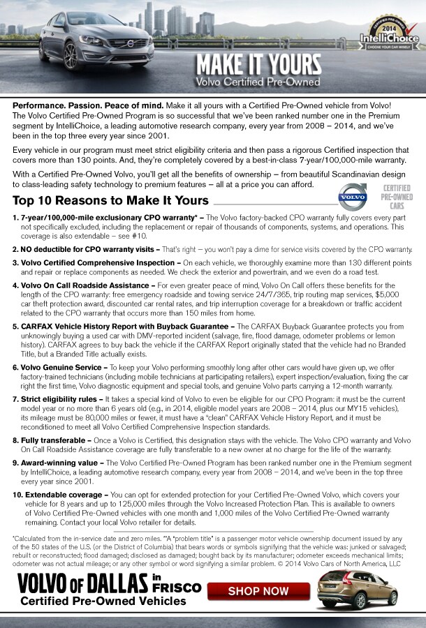 Volvo CPO Program Info Rev 06-2014