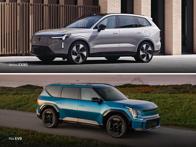 Compare Volvo EX90 Vs. Kia EV9 – Specs, Range & Features