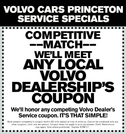 Volvo service coupons