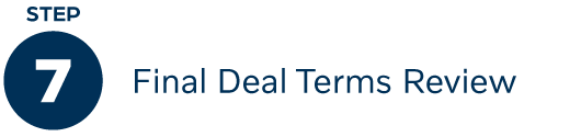 Step 7: Final Deal Terms Review