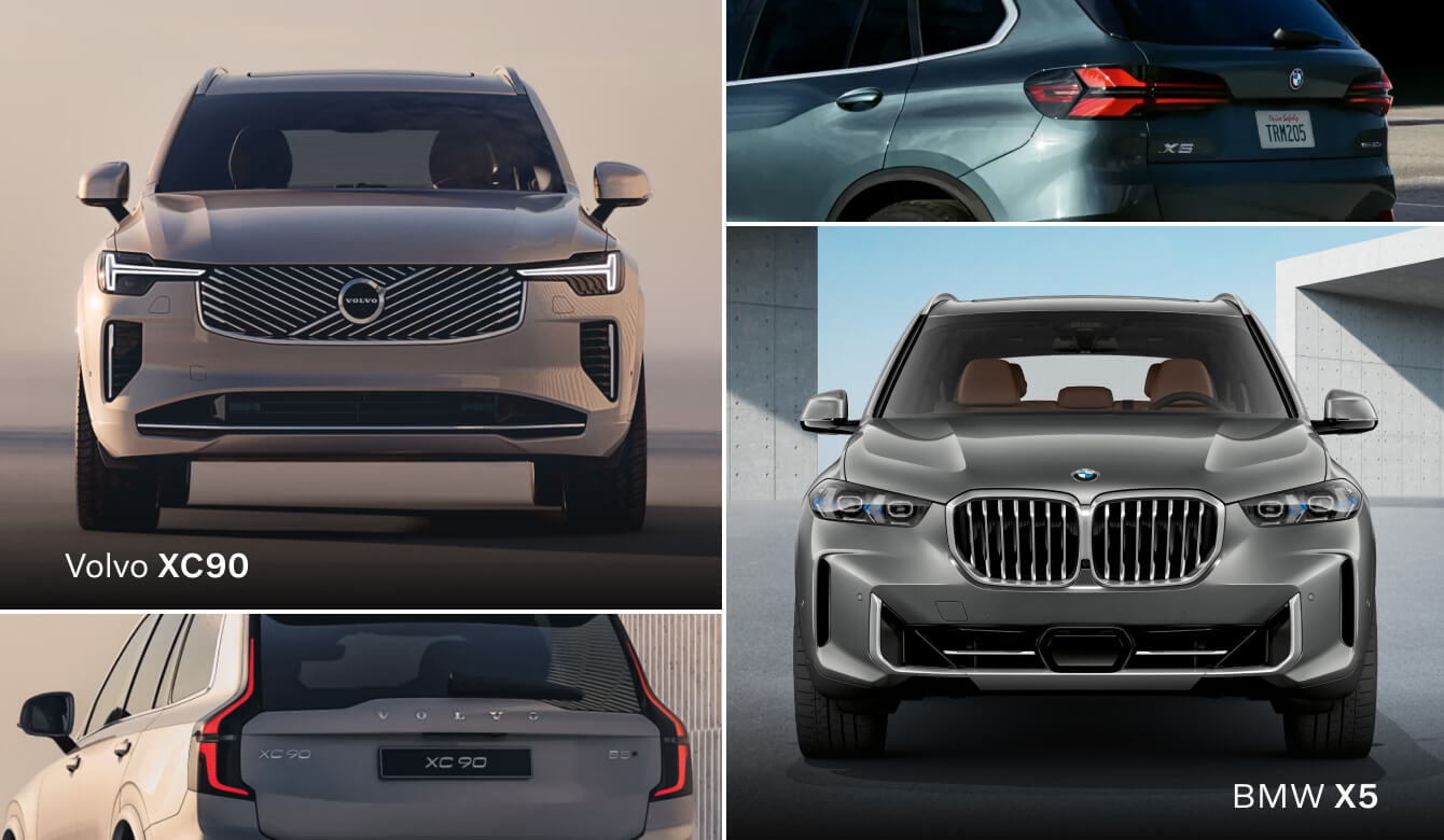 Volvo XC90 vs. BMW X5 Specs