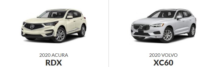 2020 Volvo XC60 vs. 2020 Acura RDX Dual Image.png