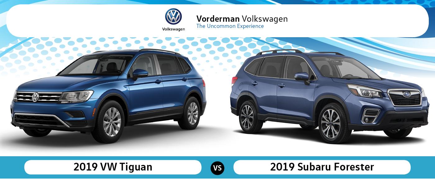 2019 VW Tiguan vs 2019 Subaru Forester