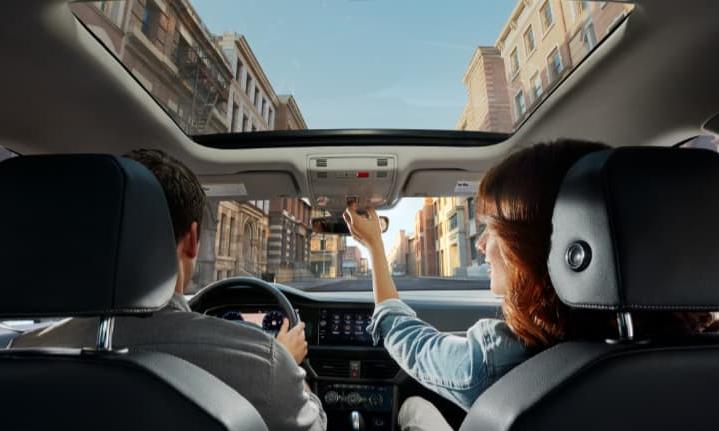 2019 VW Jetta Interior Dashboard and Sunroof