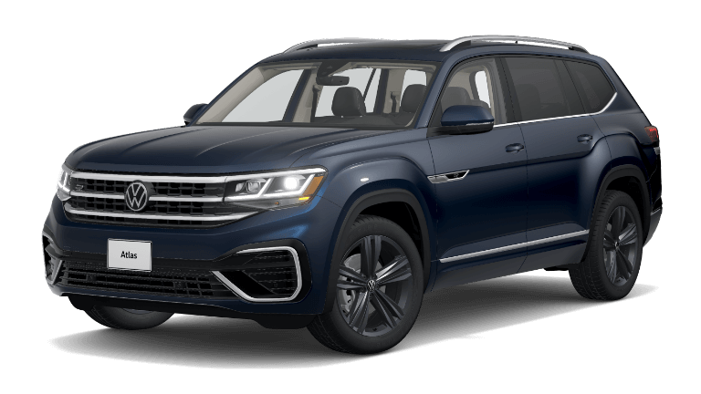 2022 VW Atlas SEL R-Line Exterior - Tourmaline Blue