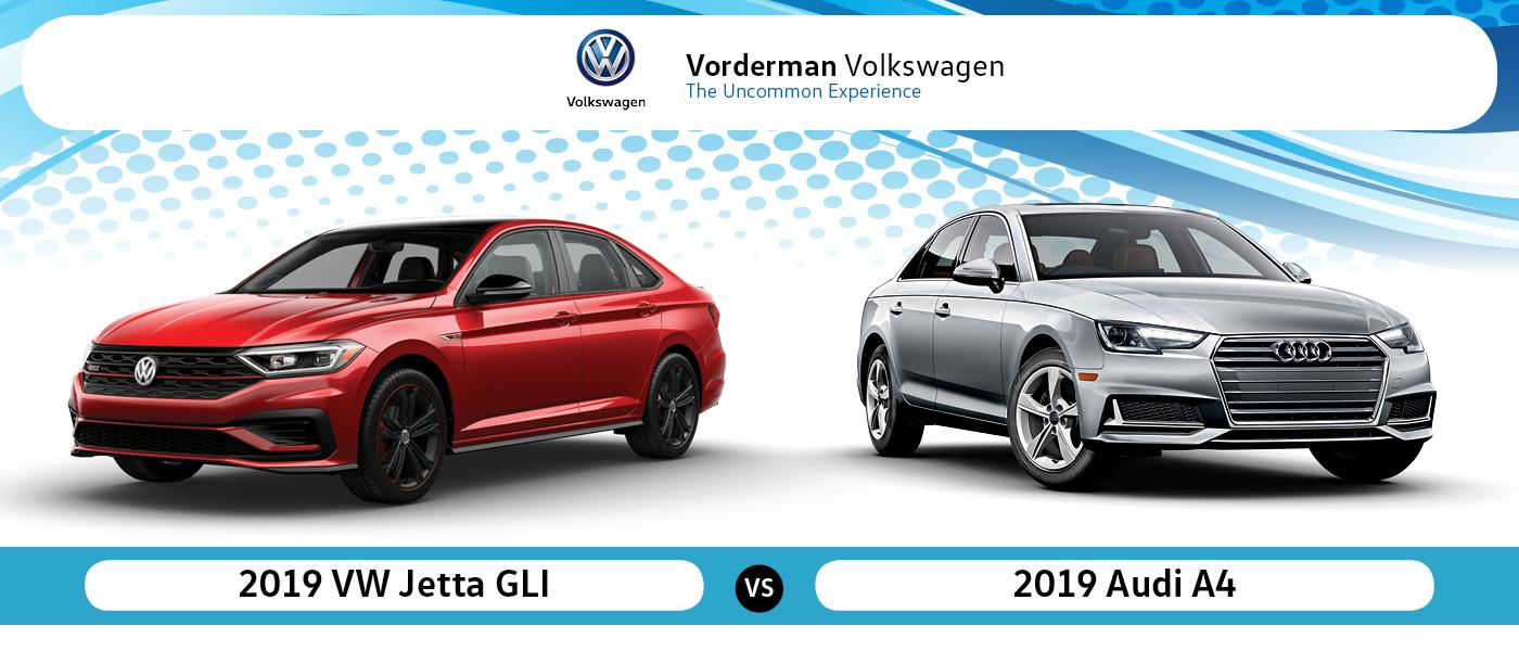 2019 VW Jetta GLI vs Audi A4 near Youngstown, IN