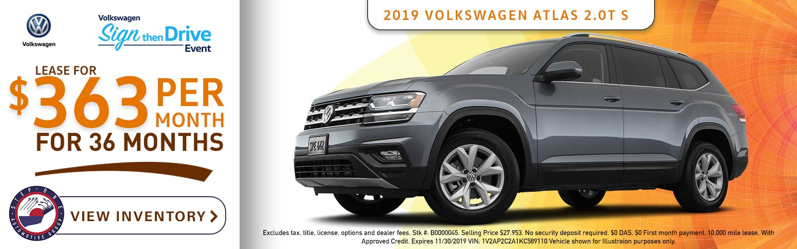 VW of Fort Walton - November 2019 - 2019 Atlas 2.0T S - 1600x500.jpg