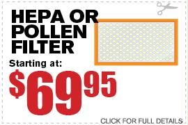 HEPA Or Pollen Filter