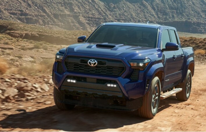 Toyota Truck parked in a mountainous area