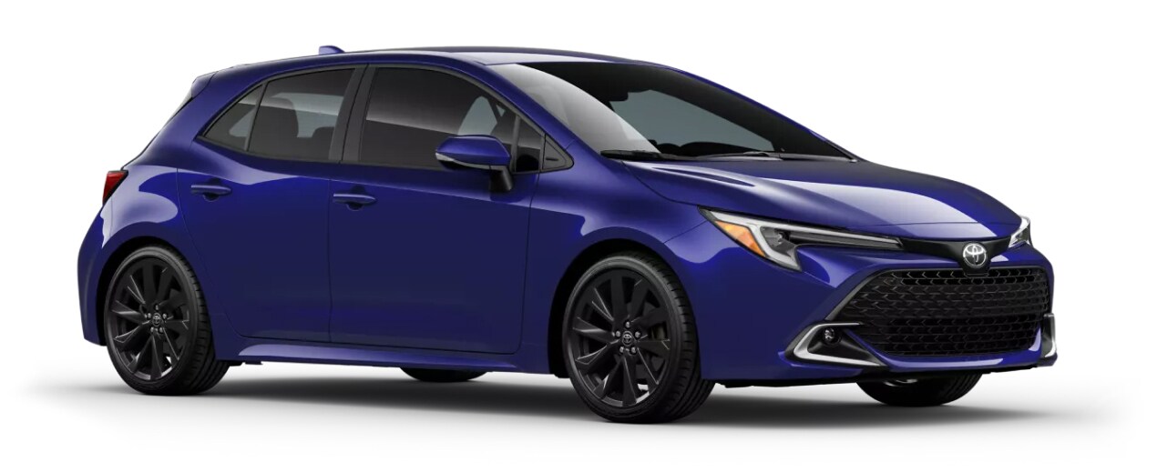 Blue Toyota Hatchback