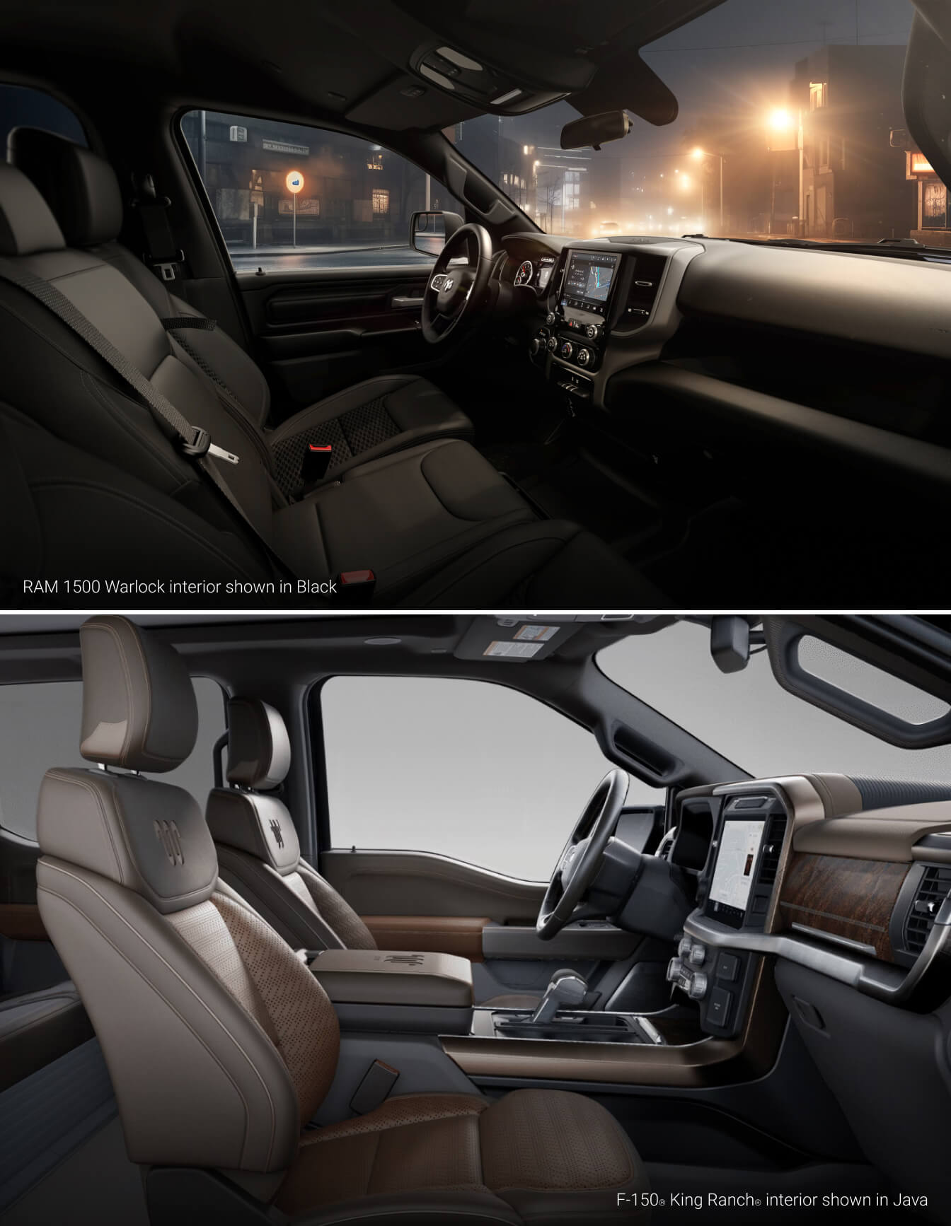 Ram 1500 vs. Ford F-150: Interior & Technology