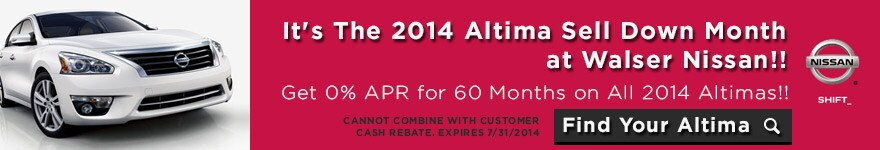 Altima Sell Down at Walser Nissan