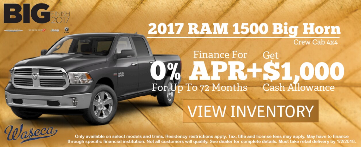 New Chrysler Dodge Jeep Ram &amp; Used Car Dealer in Waseca MN