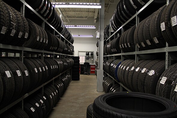 Tire Storage at Waterloo Nissan