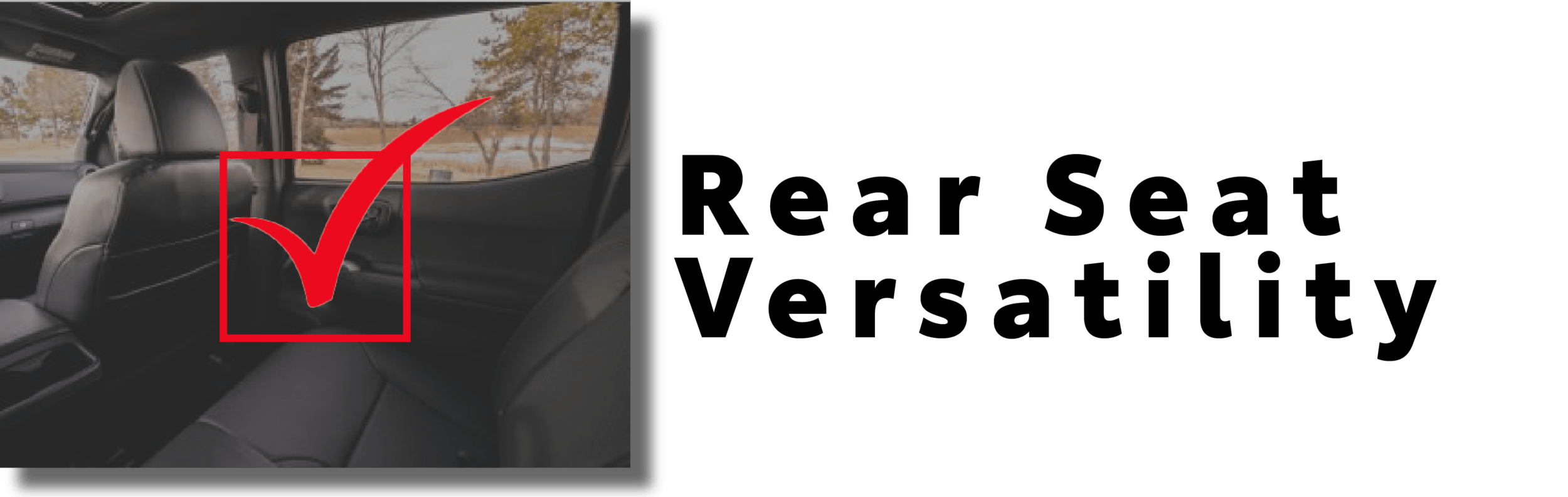 Tacoma Rear Seat Cargo Capacity