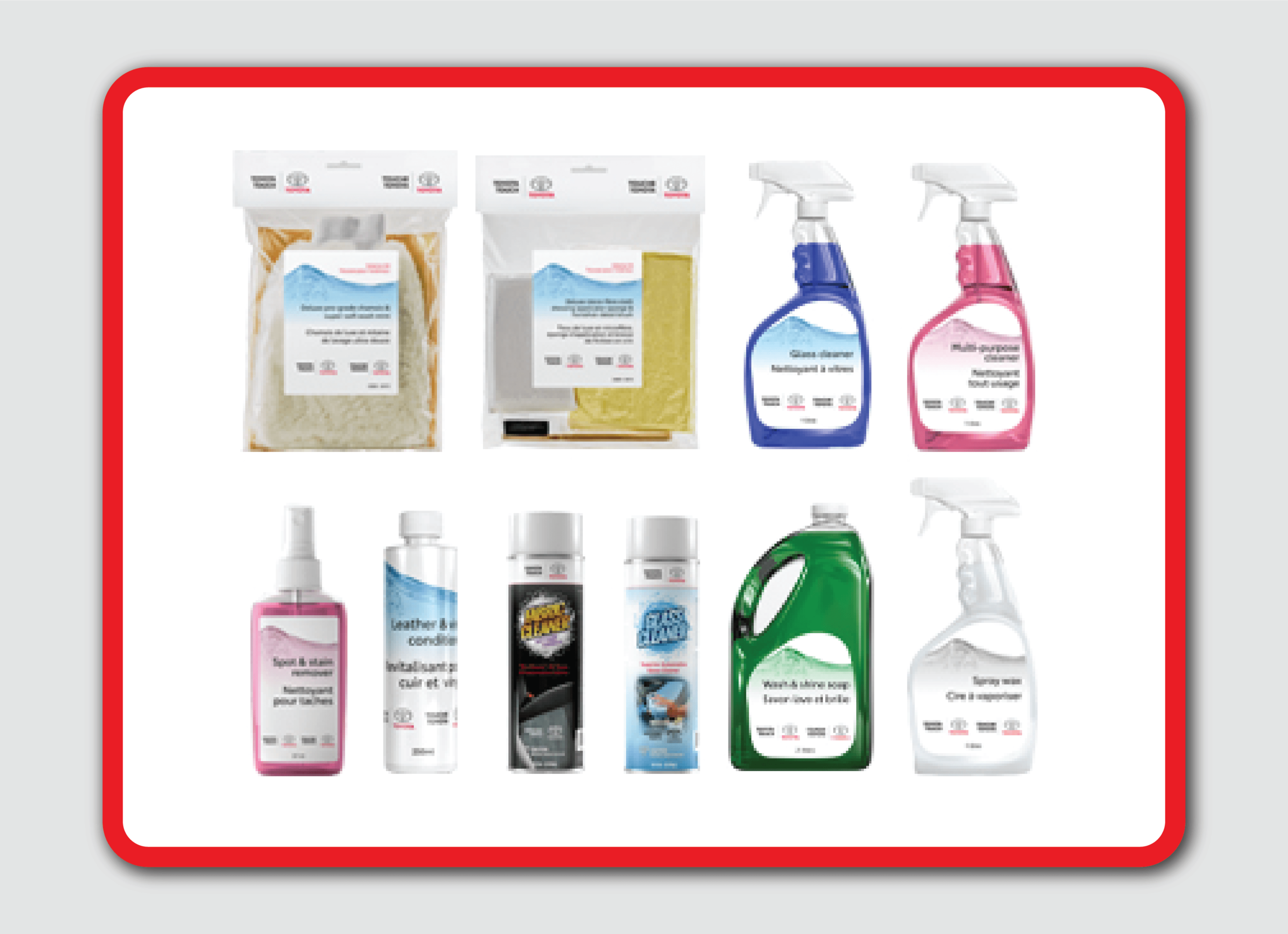 Toyota Touch Cleaning & Detailling Products