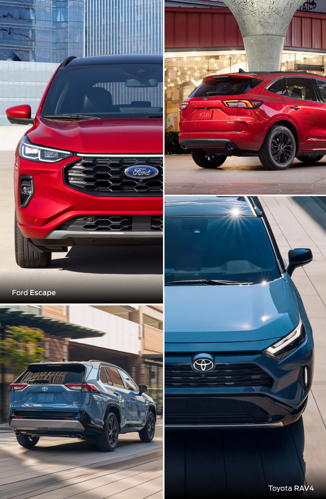 Ford Escape vs. Toyota RAV4 Specs & Performance