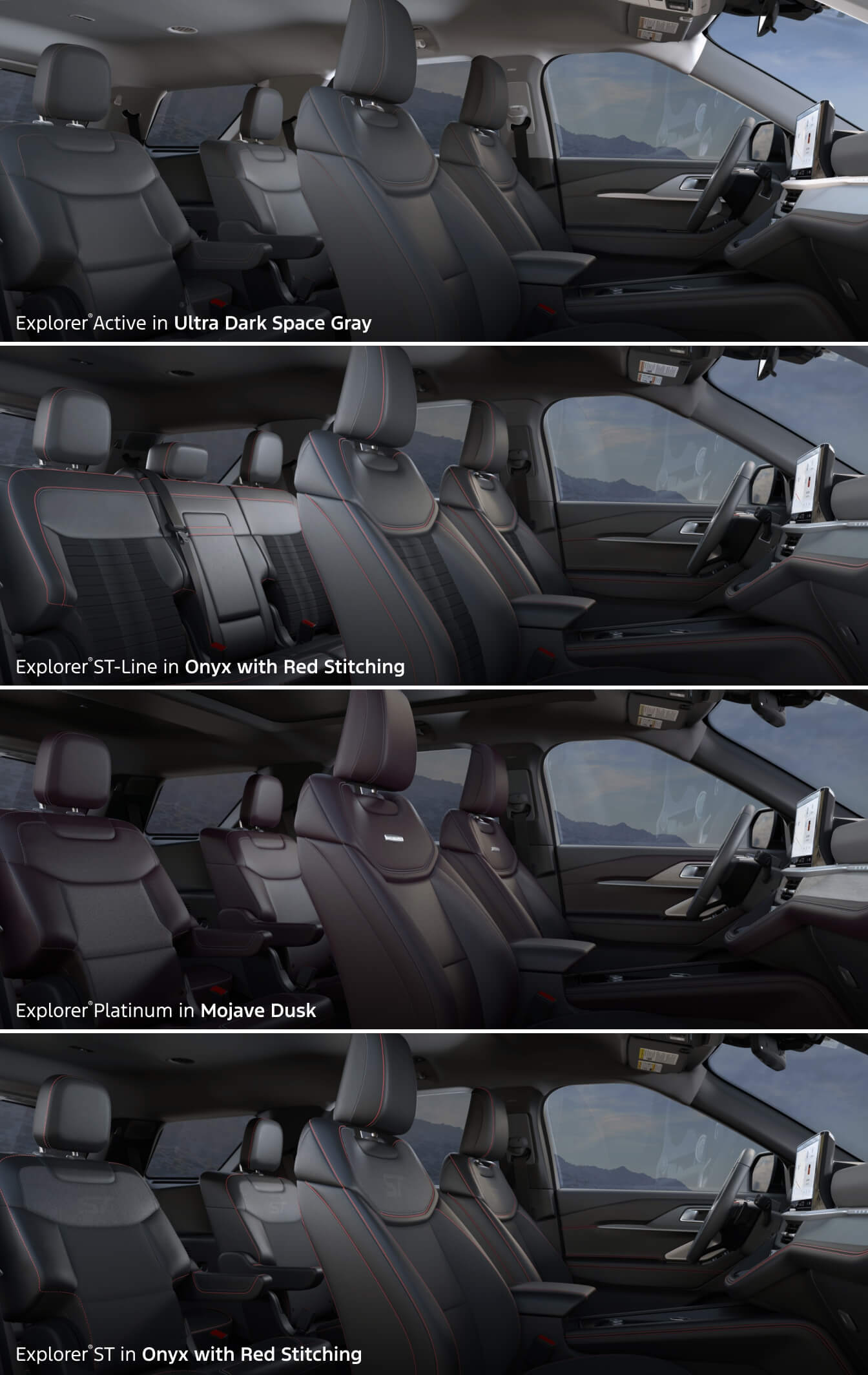 Learn More About Ford Explorer Interior Colors & Materials