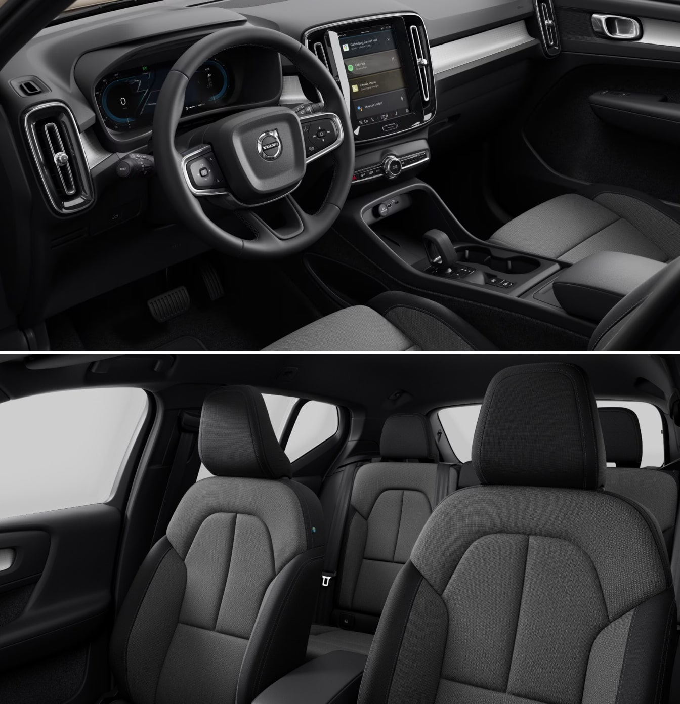 2025 Volvo XC40 vs. 2024 Volvo XC40 Interior