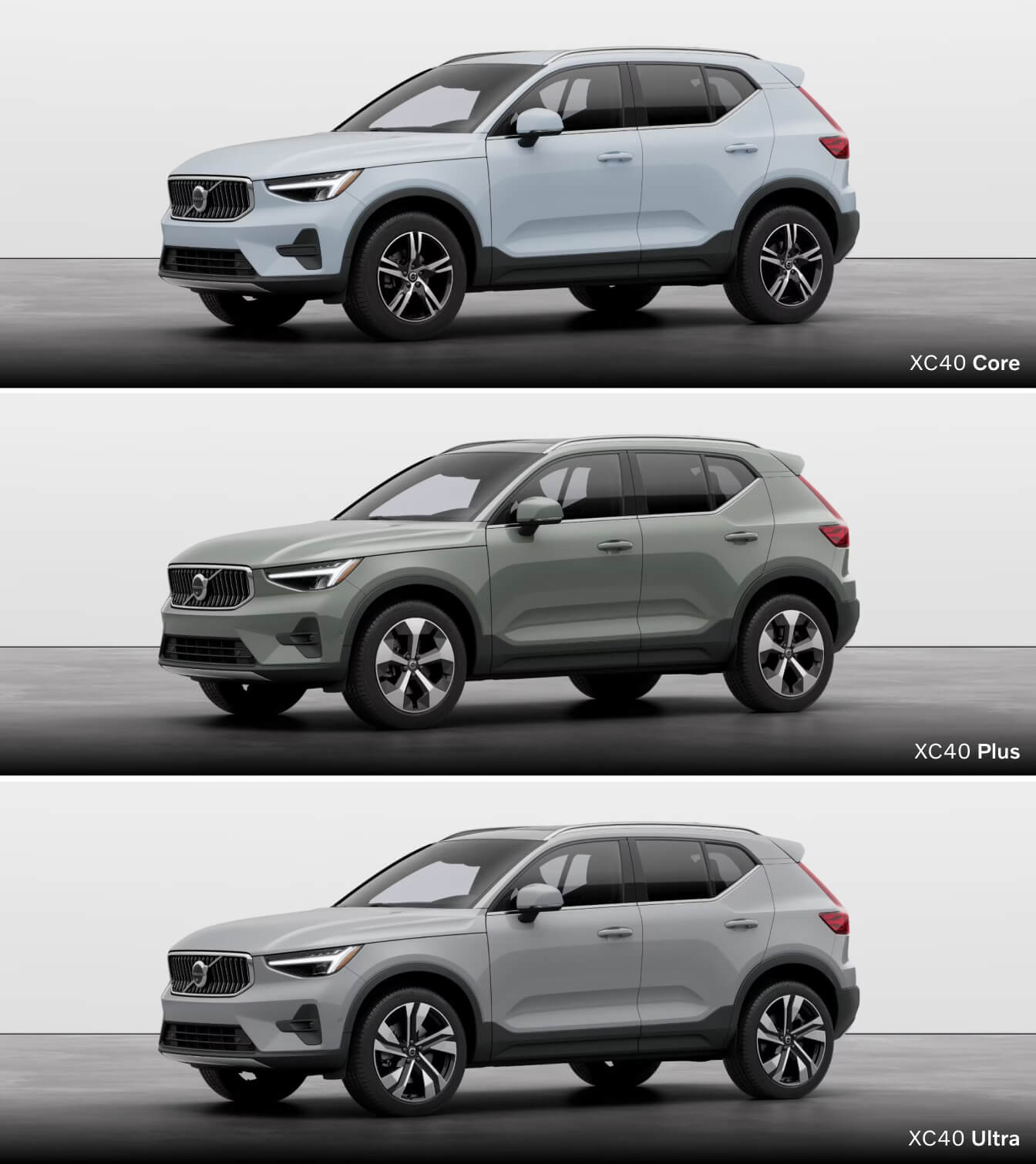 Volvo XC40 vs. BMW X1: Trims